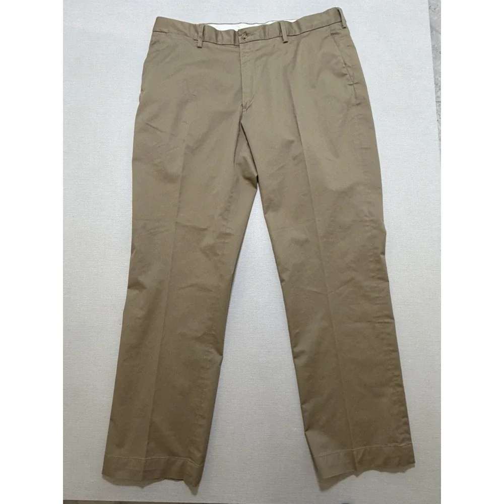 Polo Ralph Lauren Mens 38x32 Stretch Classic Fit Chino Pants Khaki
